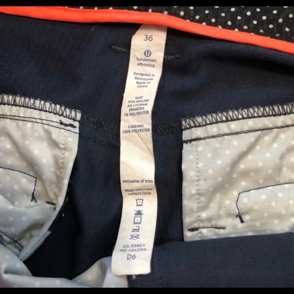 Lululemon Commute Pants (Waist:36”/Inseam 34”)
[Black Iris Blue] - Picture 7 of 13